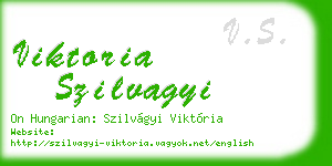 viktoria szilvagyi business card